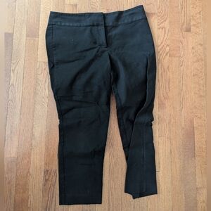 The Loft Julie Straight Black Pant size 12